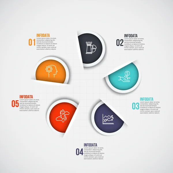 Vector infografisch ontwerp sjabloon. — Stockvector