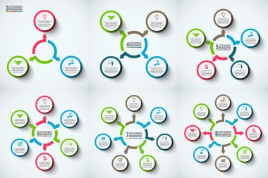vektör daire Infographic.