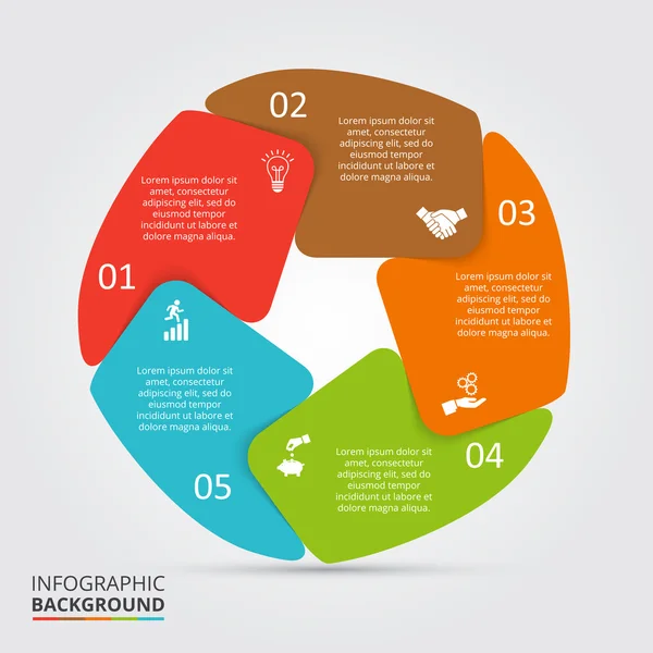 Wektor koło element infographic. — Wektor stockowy