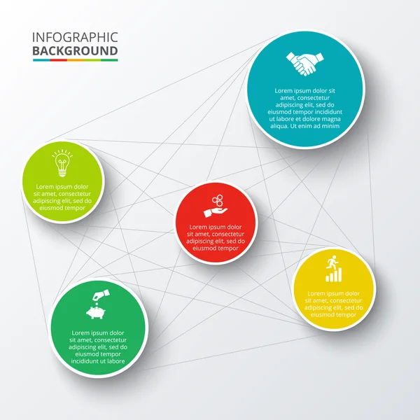 Prvek kruhy vektorový infographic. — Stockový vektor