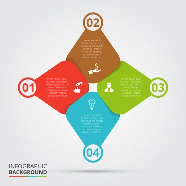 Vektor kör elem infographic. — Stock Vector