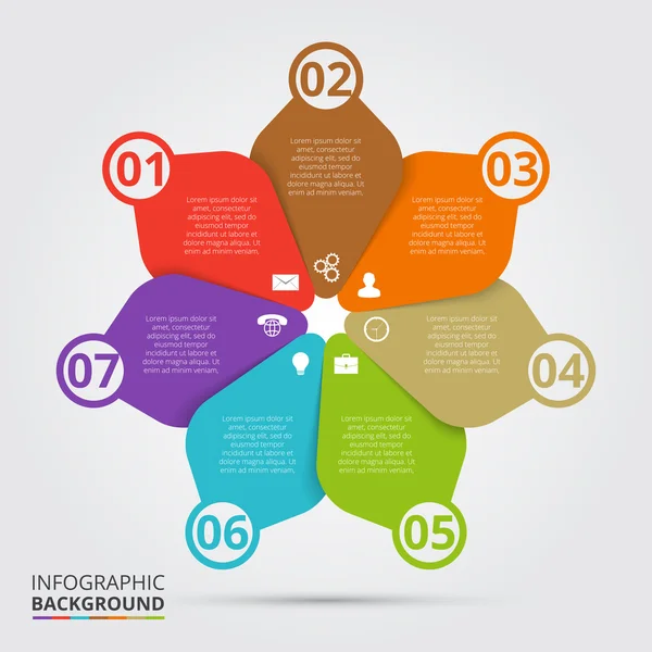 Infographic 위한 벡터 원 요소. — 스톡 벡터