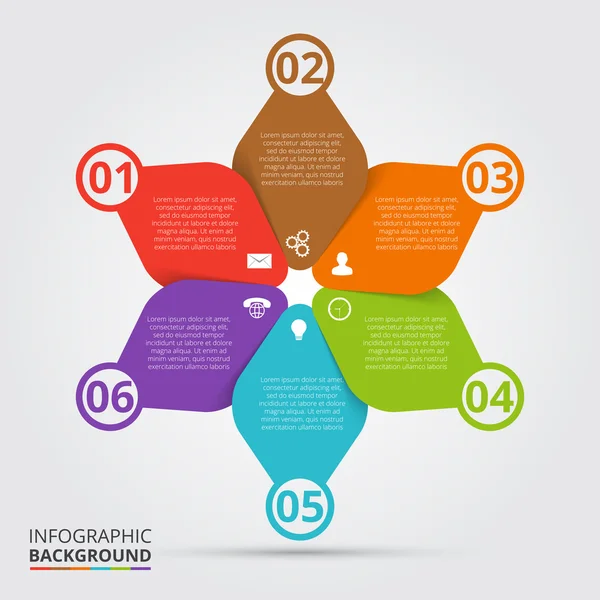 Élément de cercle vectoriel pour infographie . — Image vectorielle