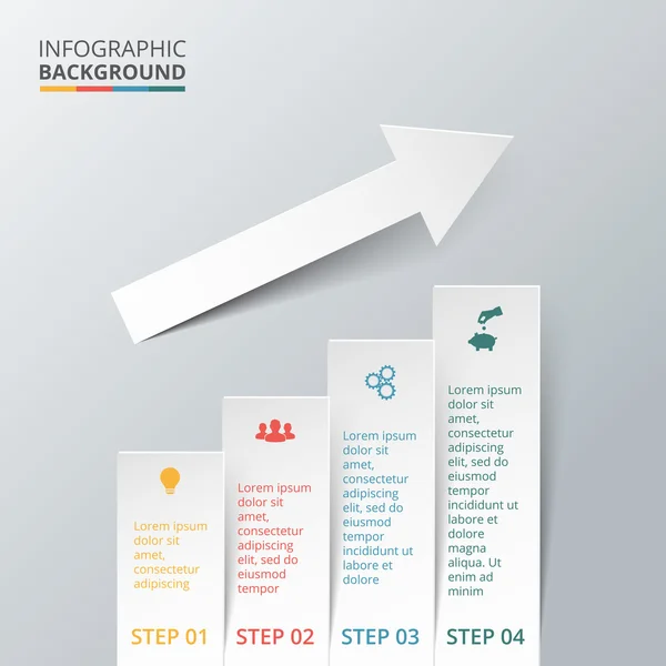 Vector elements with arrow for infographic. — Διανυσματικό Αρχείο