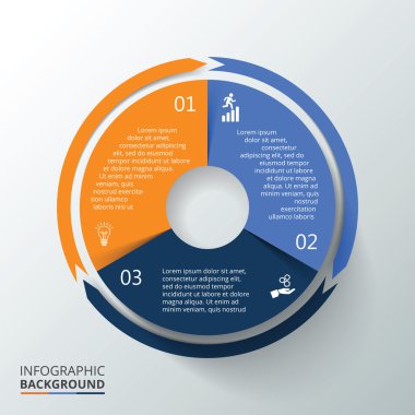 vektör daire Infographic.