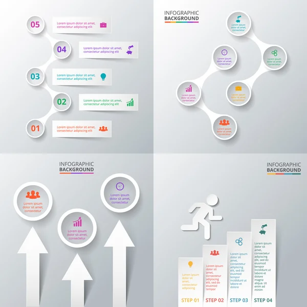 Vektorelemente für die Infografik gesetzt. — Stockvektor