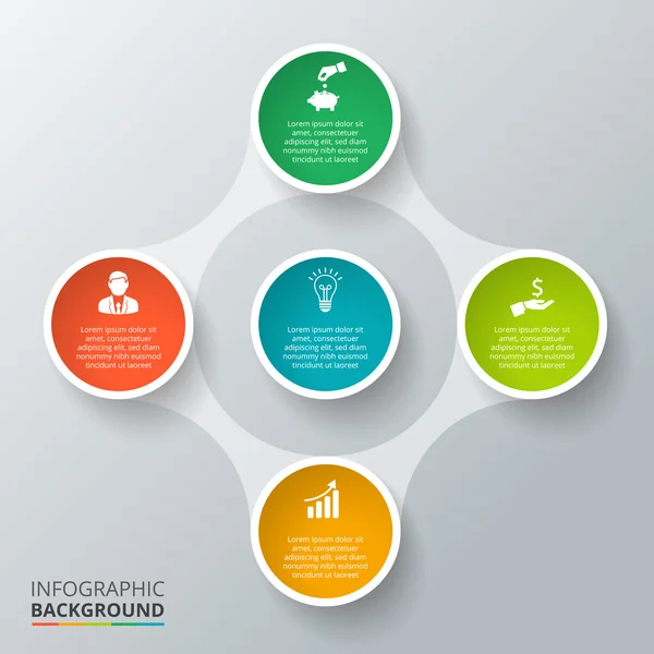 Elemento de círculo vetorial para infográfico . —  Vetores de Stock