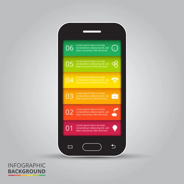 Octagon element for infographic. — 图库矢量图片