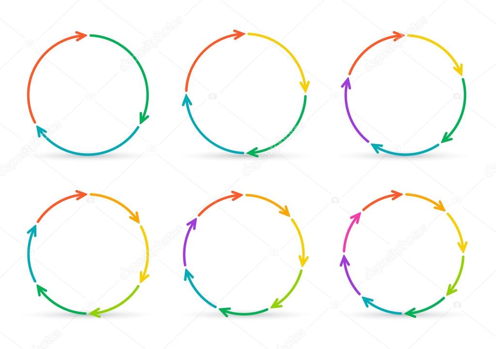 Vector circle arrows