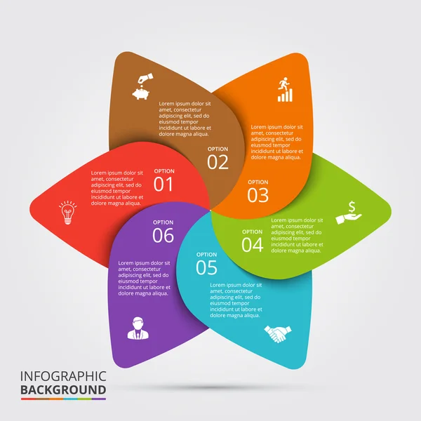 Elemento círculo vectorial para infografía . — Archivo Imágenes Vectoriales