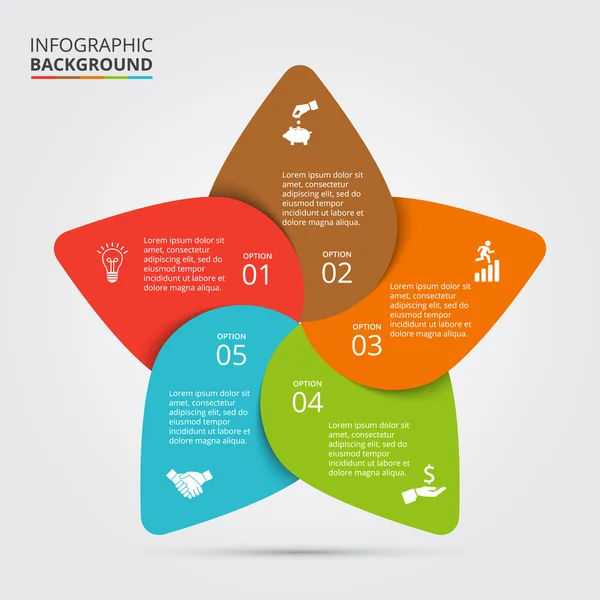 Elemento de círculo vetorial para infográfico . — Vetor de Stock