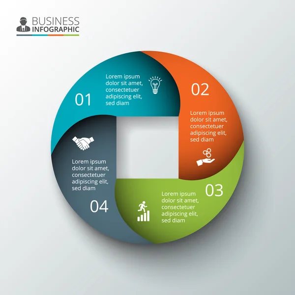 Vektorkreis-Element für Infografik. — Stockvektor