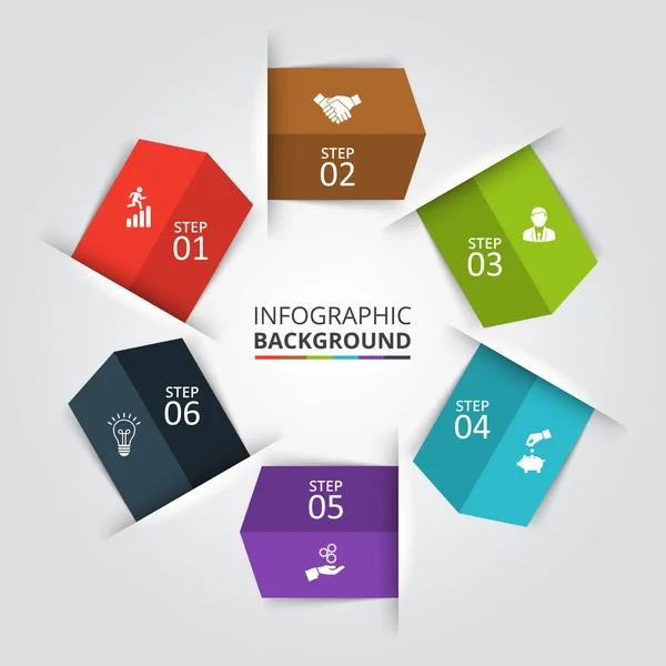 Cirkel vectorelement voor infographic. — Stockvector