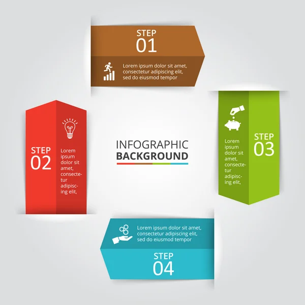 Infographic için vektör daire ögesi. — Stok Vektör