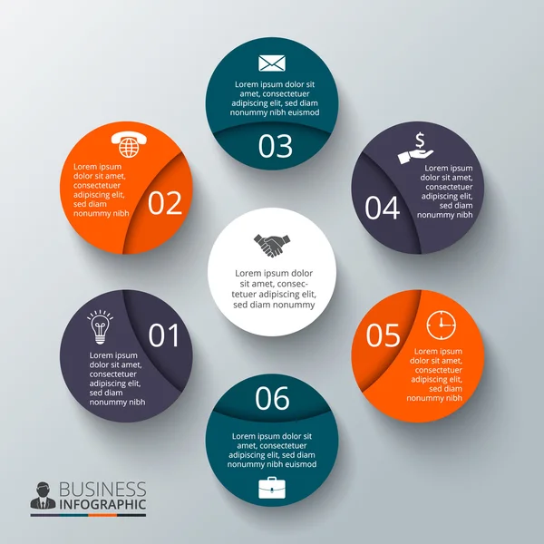 Vektorkreis-Element für Infografik. — Stockvektor