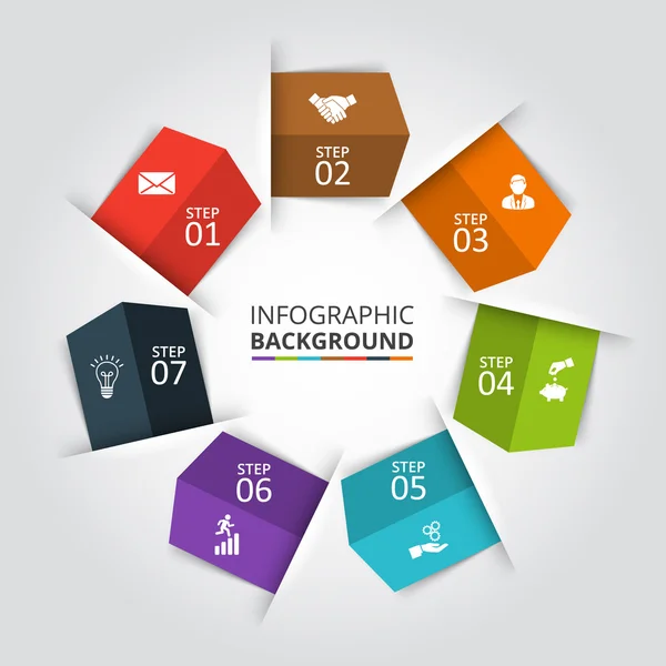 Cirkel vectorelement voor infographic. — Stockvector