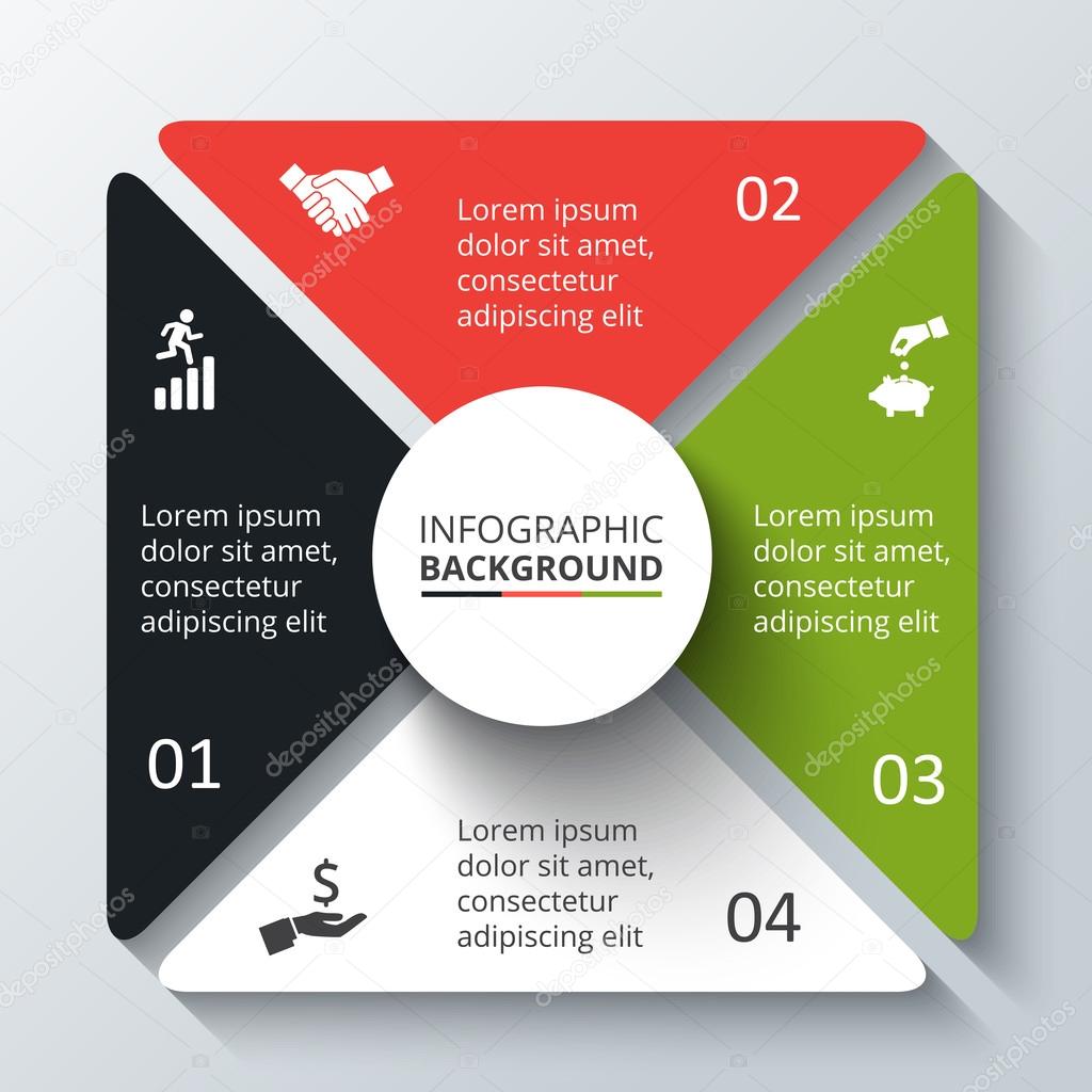 Vector circle element for infographic.