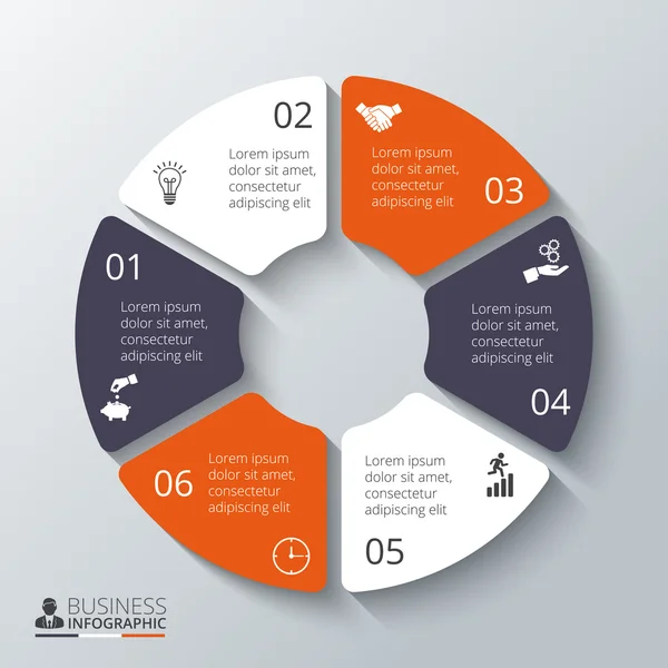 Vektorkreis-Element für Infografik. — Stockvektor