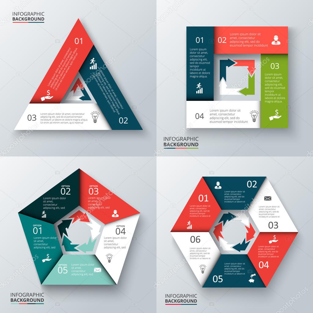 Vector elements for infographic.