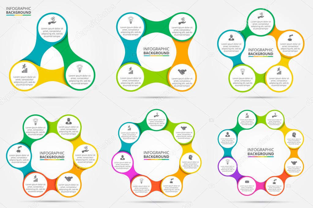 Vector circle infographic.