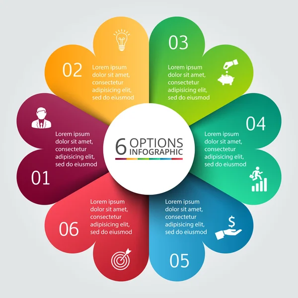 Vektorový infographic kruh. — Stockový vektor