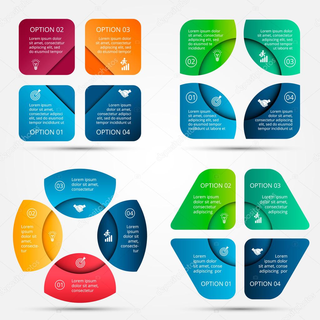 Vector elements for infographic.