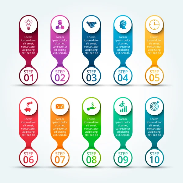 Vector-elementen voor infographic. — Stockvector