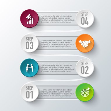 Vektör bilgi tasarım şablonu.