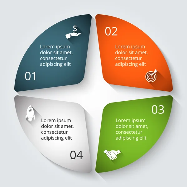 벡터 infographic 디자인 서식 파일. — 스톡 벡터