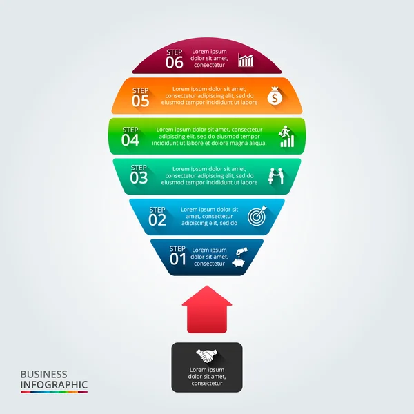 Vektor-Illustration der Business-Infografik. — Stockvektor