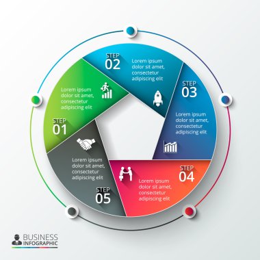 Vektör bilgi tasarım şablonu.