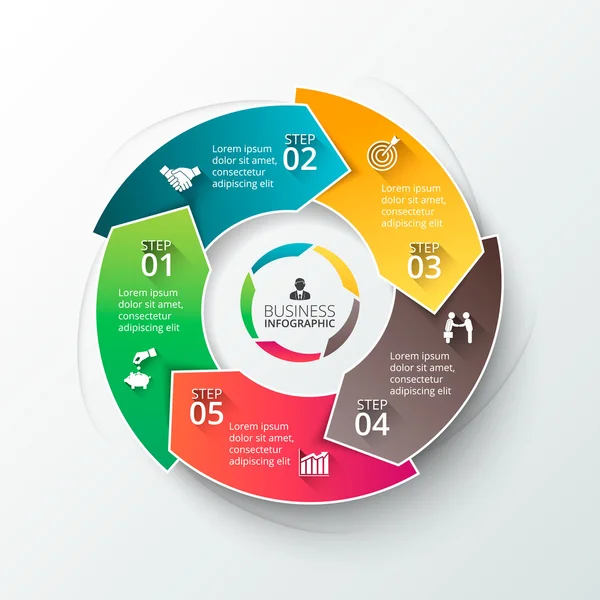 Vektorkreis-Element für Infografik. — Stockvektor