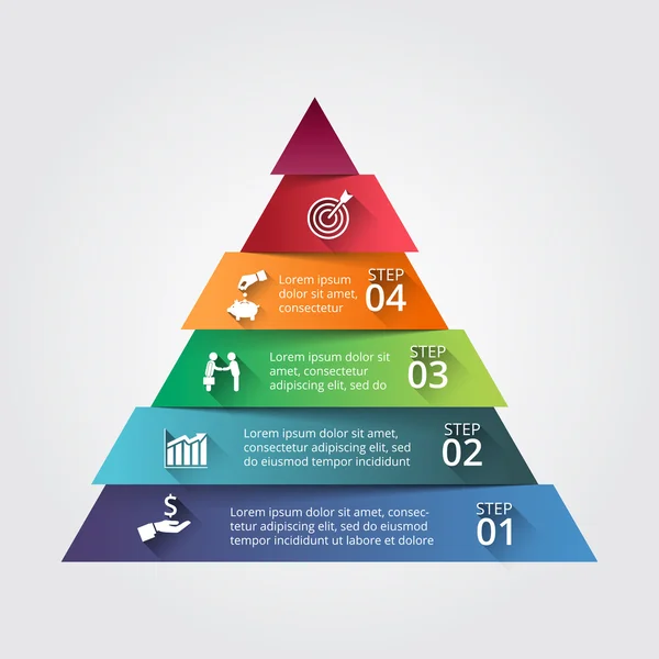 Abstrakte Infografik Anzahl Optionen Vorlage. — Stockvektor