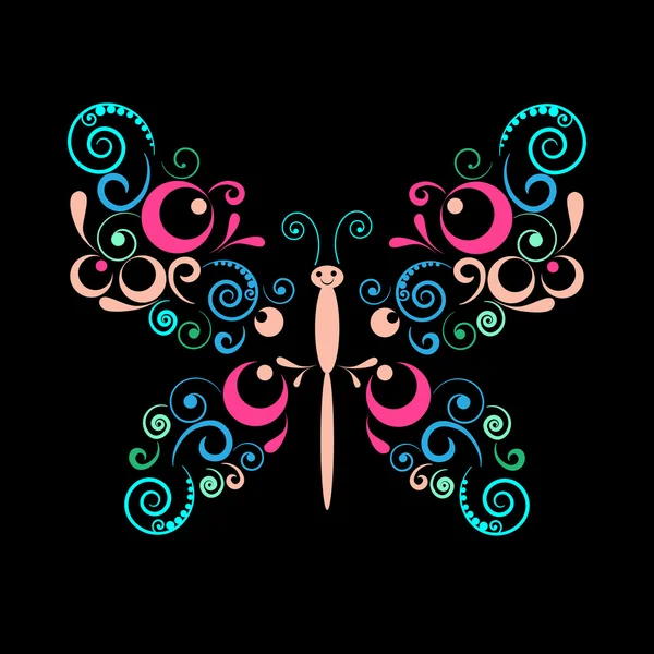 Mariposa. — Vector de stock