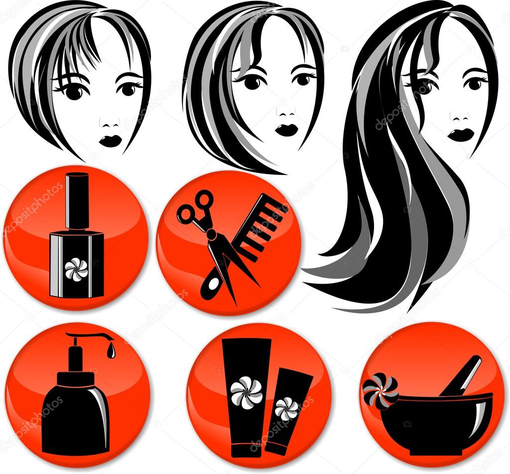 Hair Salons And Spa Icons Stock Vector C Tatyana03101972 73163493