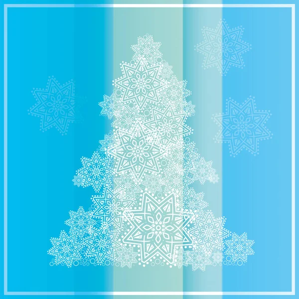 新年の背景 クリスマスカード クリスマスデコレーション クリスマスやクリスマスツリーの形で雪の結晶とディスコスタイルで別の冬の休日のための本 雑誌やグリーティングカードのためのベクトルカバー — ストックベクタ