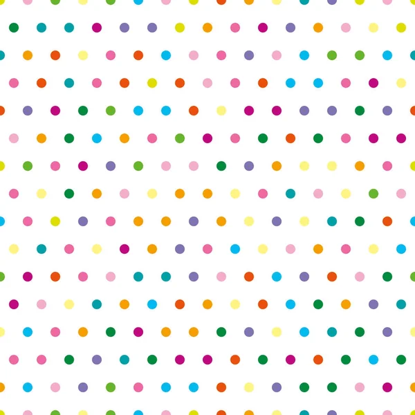 Pattern Small Dots Tile Vector Pattern Color Polka Dots White — Stock Vector