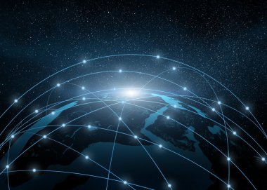 earth in a web of network
