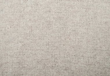 Bej renkli yün kumaş örme