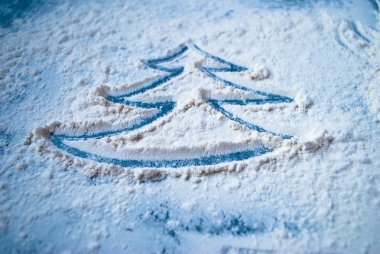 Noel ağacı resim tablo