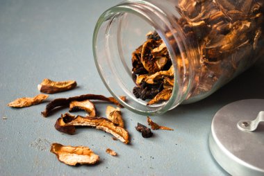 Cam kurutulmuş mantar