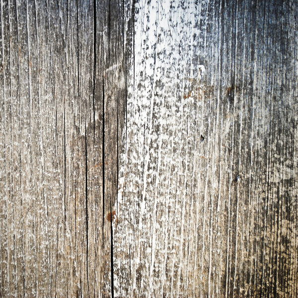 Partially painted shabby wooden surface