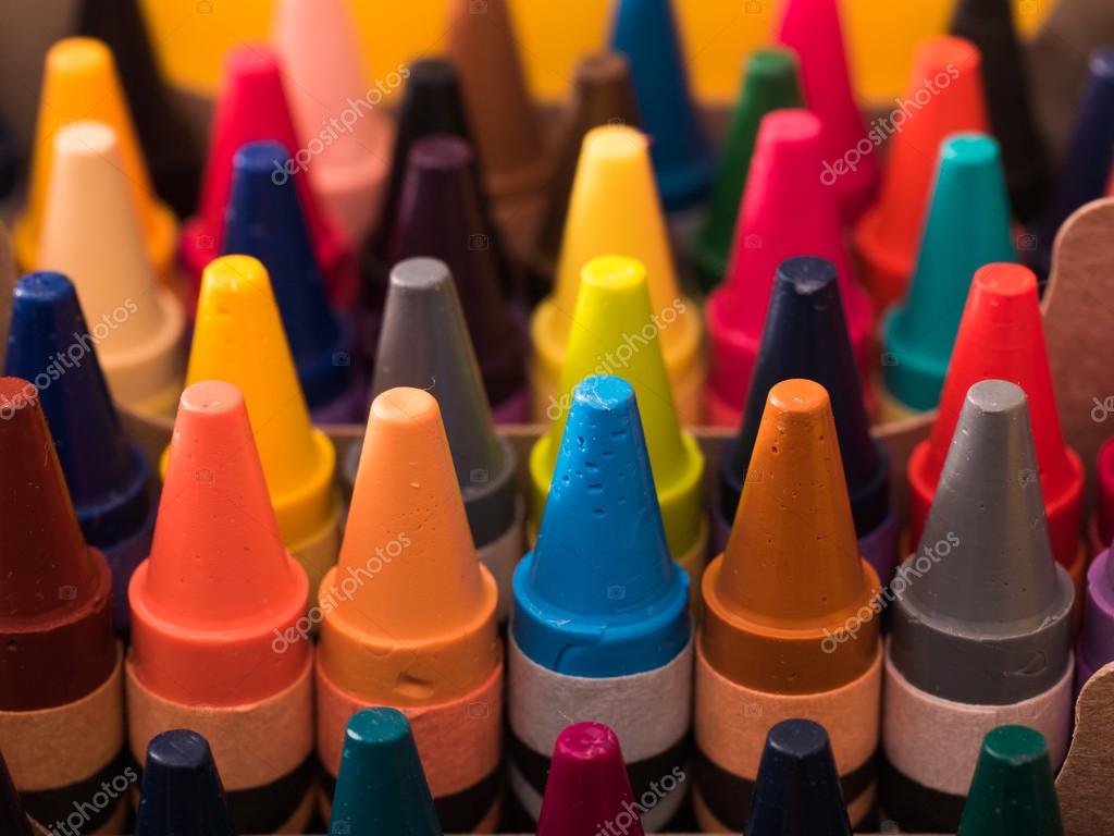 Crayons in rows with multiple colors Stock Photo by ©EKS_Design 104755208