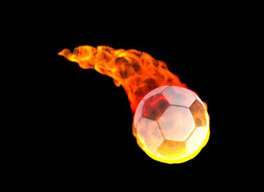 Futbol topu enerji alev