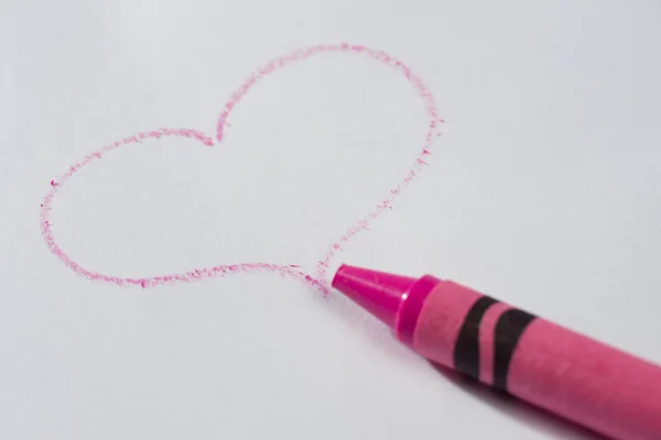 bir kalp çizim kalem