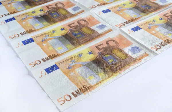 Muchos billetes en euros diferentes — Foto de Stock