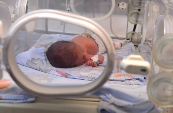 索非亚产科医院新出生的新生儿不明 — 图库照片