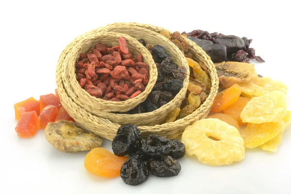 Mistura de frutas secas diferentes — Fotografia de Stock