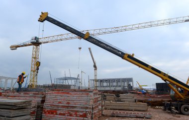 Sofya, Bulgaristan ' 24 Kasım 2014 binanın İnşaat