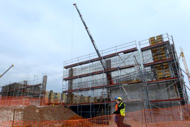 Sofya, Bulgaristan ' 24 Kasım 2014 binanın İnşaat